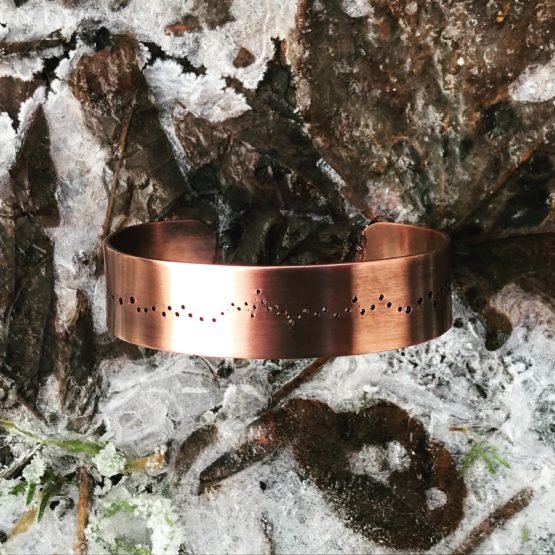 Aiguille du Midi Copper Cuff Bracelet