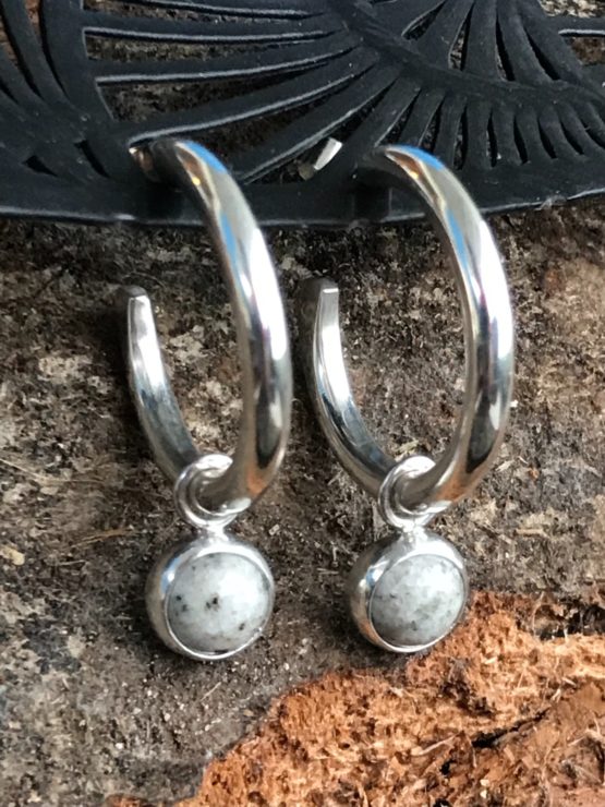 Chamonix Granite Hoop Earrings | Small