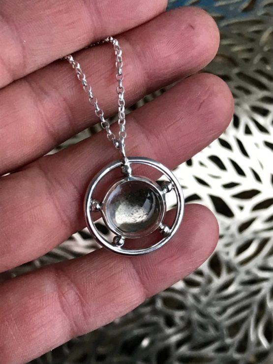 Cabochon Chamonix Clear Quartz Crystal Necklace - Image 4