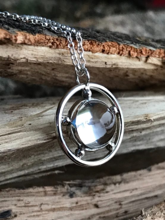 Cabochon Chamonix Clear Quartz Crystal Necklace - Image 3