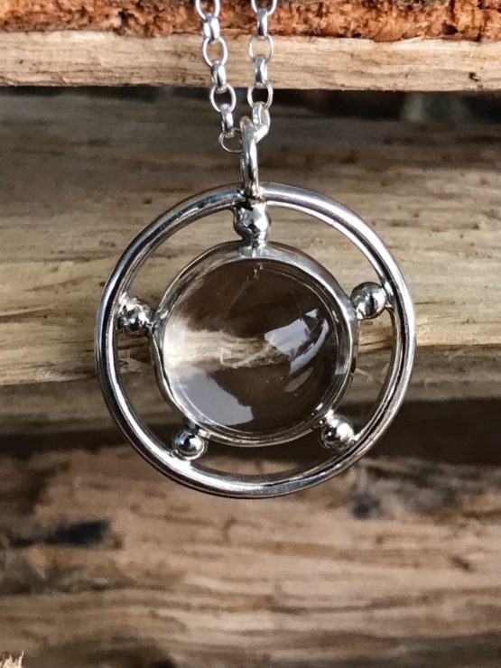 Cabochon Chamonix Clear Quartz Crystal Necklace - Image 2