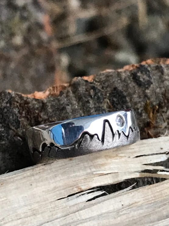 Aiguille du Midi Split Mountain Ring