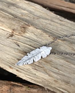 Floating Feather Necklace