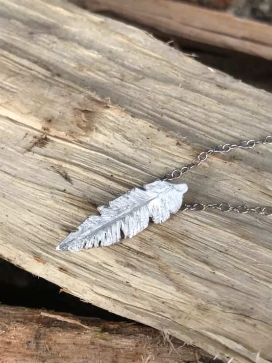 Floating Feather Necklace