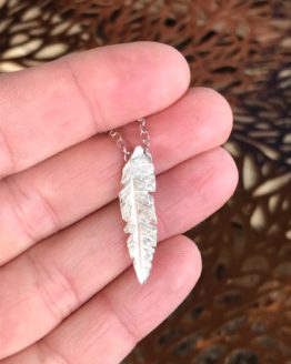 Floating Feather Necklace