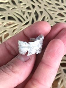 Floating Feather Ring