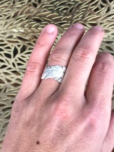 Floating Feather Ring