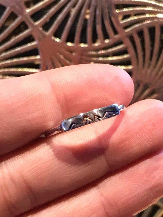 Etched Mountain Ring - Image 3