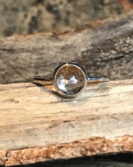 Faceted Chamonix Crystal Ring