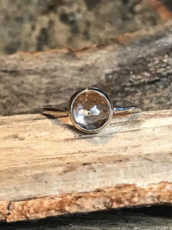 Faceted Chamonix Crystal Ring