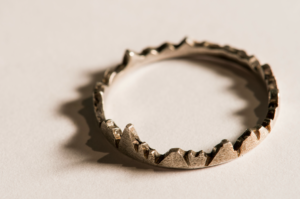 Mountain detail ring by Michelle Webster Jewelry